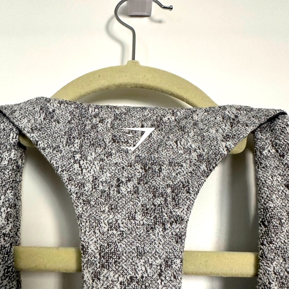 Marled Grey Gymshark Sports Bra - Picture 3 of 4